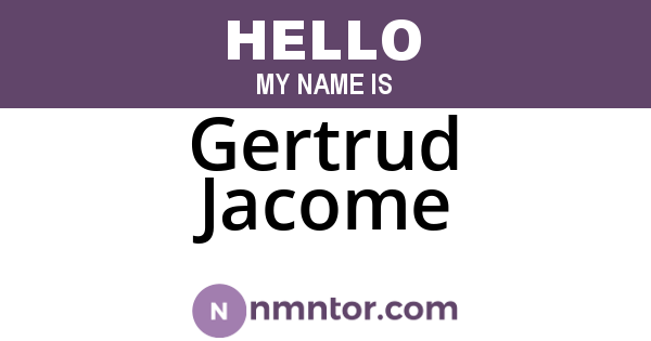 Gertrud Jacome