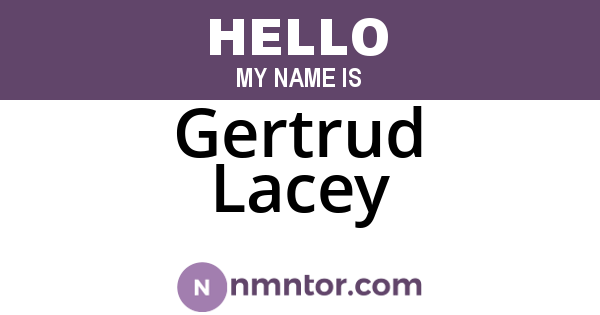 Gertrud Lacey