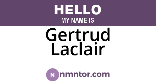 Gertrud Laclair
