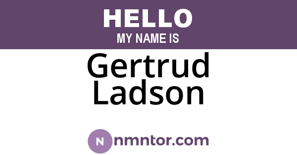 Gertrud Ladson