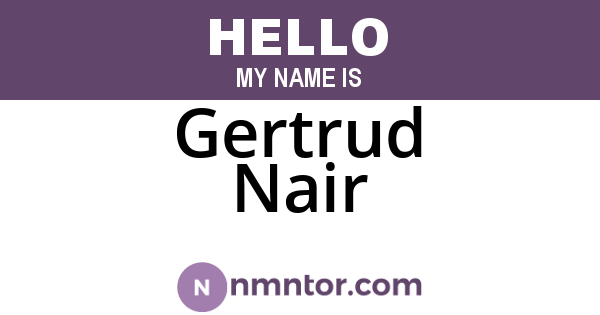 Gertrud Nair