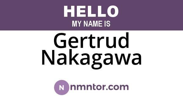 Gertrud Nakagawa