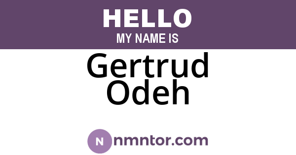 Gertrud Odeh