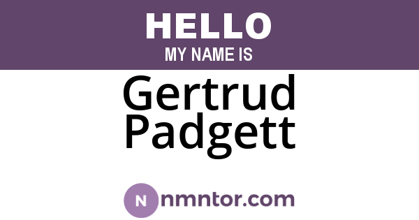Gertrud Padgett