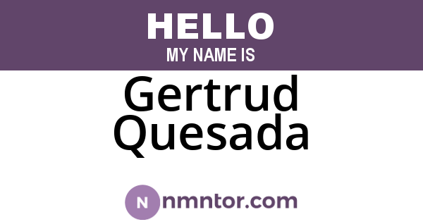 Gertrud Quesada