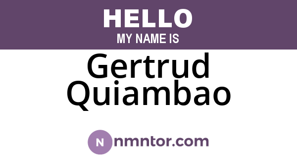 Gertrud Quiambao