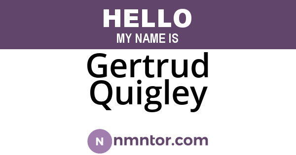 Gertrud Quigley