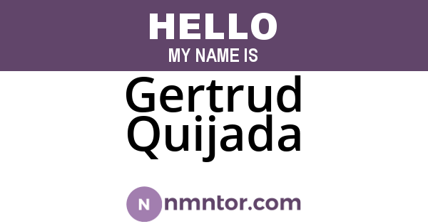 Gertrud Quijada