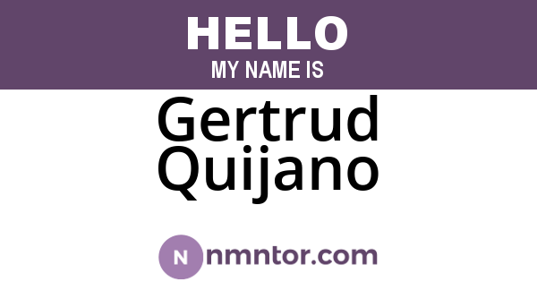 Gertrud Quijano