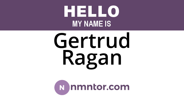 Gertrud Ragan