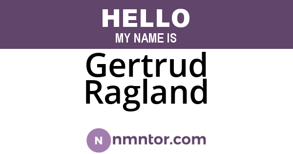 Gertrud Ragland