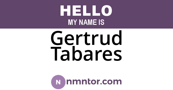 Gertrud Tabares