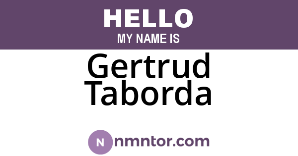 Gertrud Taborda