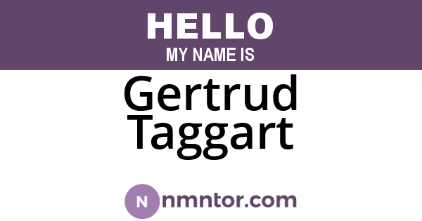 Gertrud Taggart