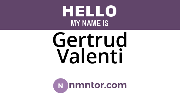 Gertrud Valenti
