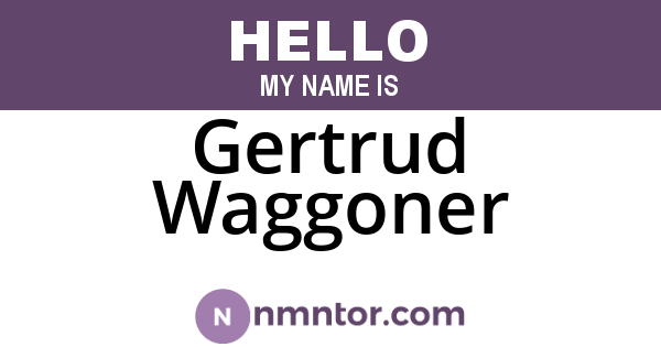 Gertrud Waggoner