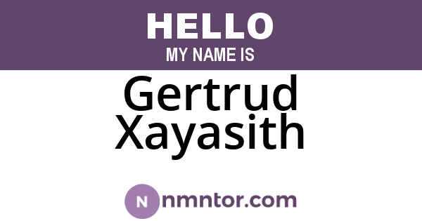 Gertrud Xayasith