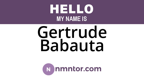 Gertrude Babauta