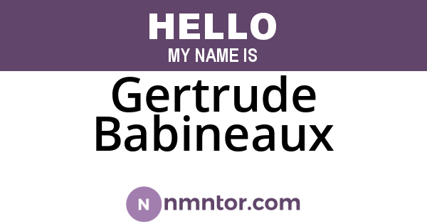 Gertrude Babineaux