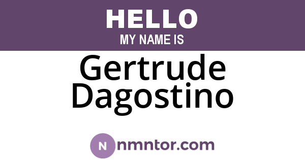 Gertrude Dagostino