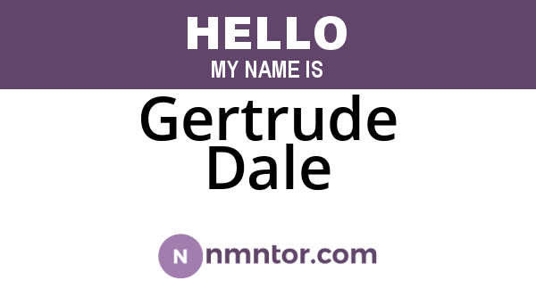 Gertrude Dale