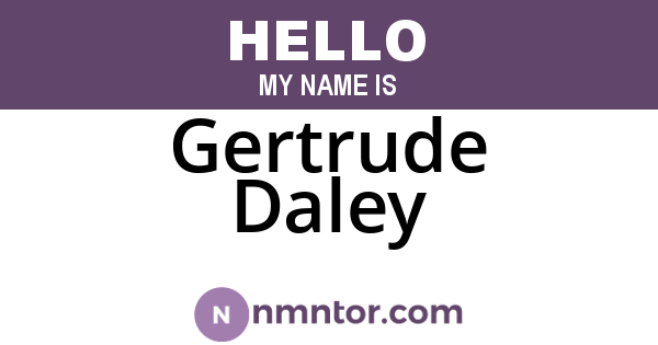Gertrude Daley