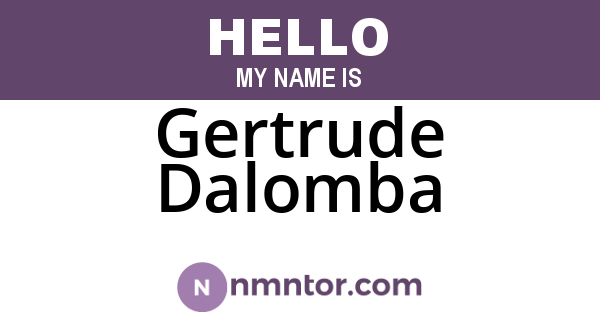 Gertrude Dalomba