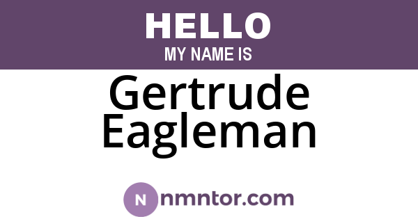 Gertrude Eagleman