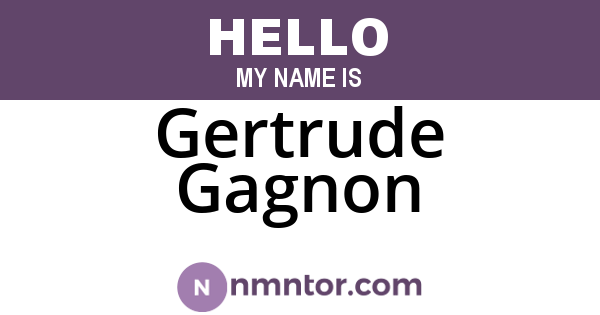Gertrude Gagnon