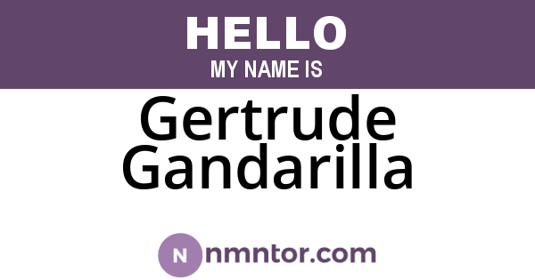 Gertrude Gandarilla