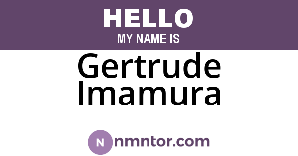 Gertrude Imamura