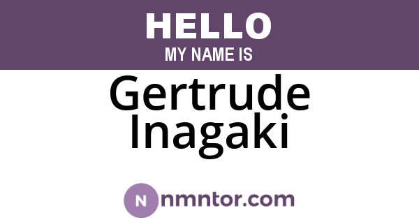 Gertrude Inagaki