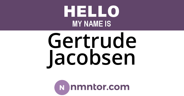 Gertrude Jacobsen