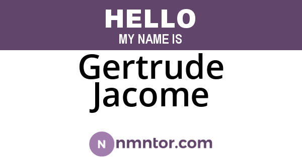 Gertrude Jacome