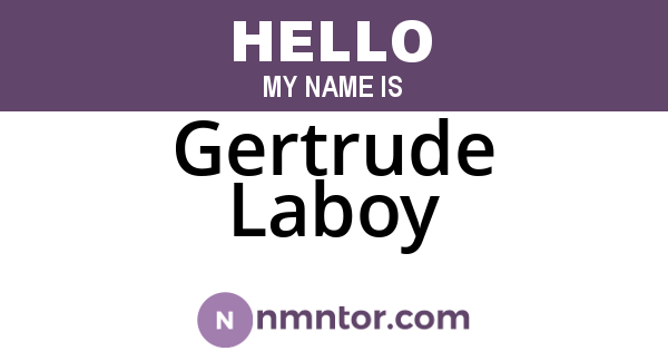 Gertrude Laboy