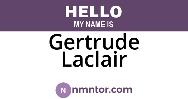 Gertrude Laclair
