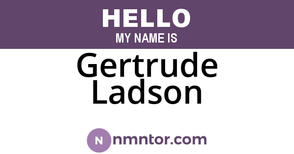 Gertrude Ladson