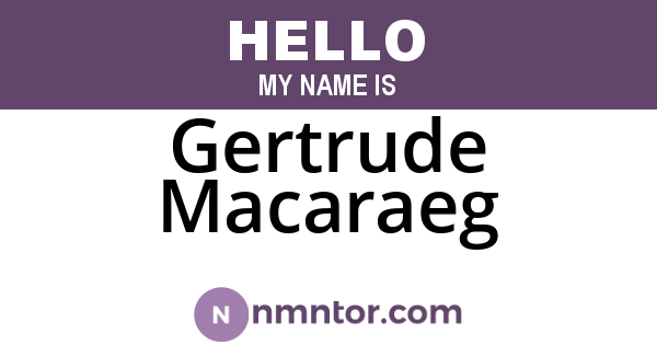 Gertrude Macaraeg