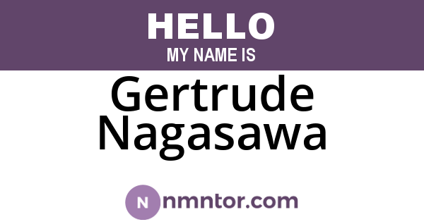 Gertrude Nagasawa