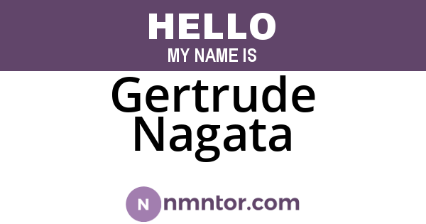 Gertrude Nagata