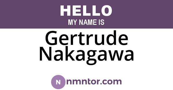 Gertrude Nakagawa