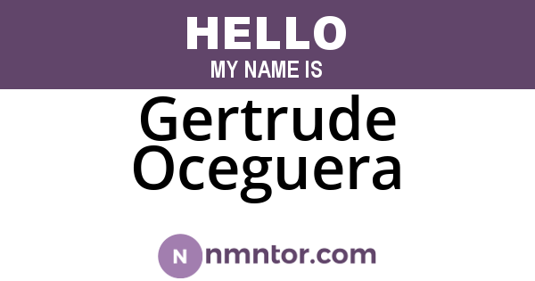 Gertrude Oceguera