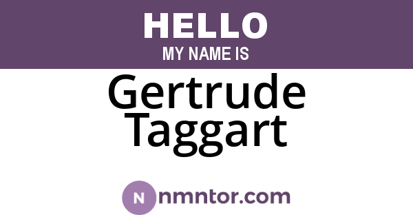 Gertrude Taggart