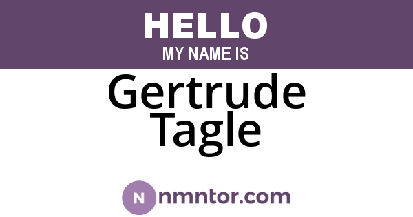 Gertrude Tagle