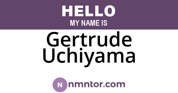 Gertrude Uchiyama