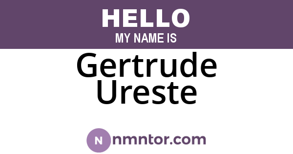 Gertrude Ureste
