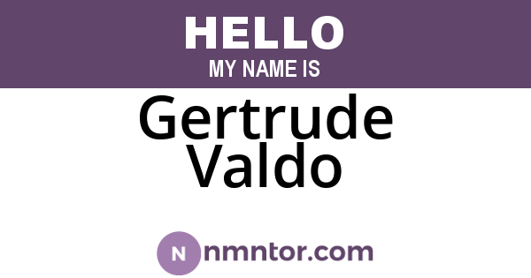 Gertrude Valdo