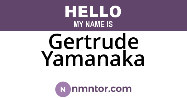 Gertrude Yamanaka