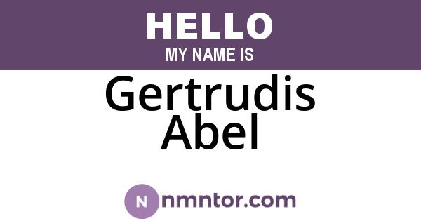 Gertrudis Abel