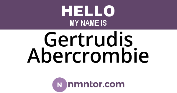Gertrudis Abercrombie